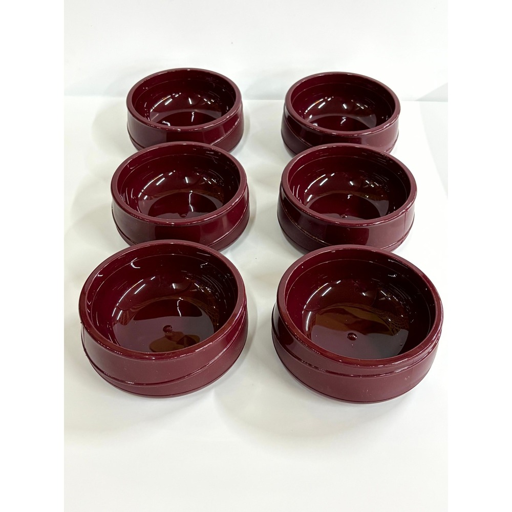 Aladdin Allure Burgundy 8oz Insulated Bowls Set of 6 Temp-Rite 31859